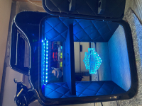 Harley Spiegel beleuchtet